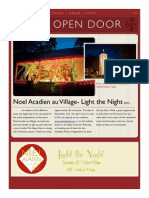 The Open Door: Noel Acadien Au Village-Light The Night