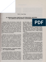 El Personalismo Cristiano de Enmanuel Mounier Un Camino de Filosofia Contemporanea