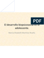 El Desarrollo Biopsicosocial en El Adolescente