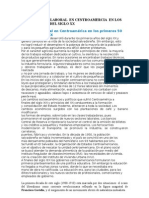 Ambiente Laboral en Centroamercia en Los Primero Años Del Siglo XX