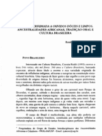 Ronilda Iyakemi - de Boca Perfumada A Ouvidos Dóceis e Limpos. Ancestralidades Africanas, Tradição Oral e Cultura Brasileira