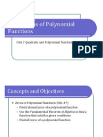 Obj. 7 Zeros of Polynomial Functions (Presentation)