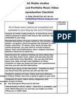 Coursework Ticksheet