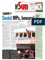 TheSun 2009-01-16 Page01 Sexist MPs Beware