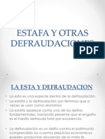 Estafa y Otras Defraudaciones