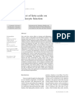 Effect of Fatty Acids On Leukocyte Function