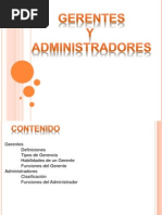 Gerentes y Administradores