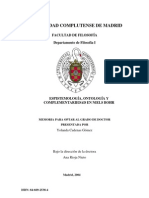 Epistemologia y Ontologia en La Fisica Cuántica