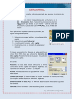 Letra Capital y Encabezado y Pie de Página