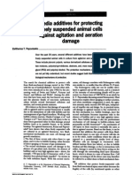 Media Additives For Protecting Freely Suspended Animal Cells Against Agration and Aeration Damage