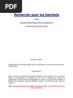 Remercier Pour Les Bienfaits