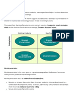 Ansoff Matrix