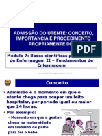 Aula 2 - Admissao Do Utente I