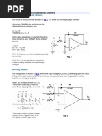 Analog Inverter and Scale Changer:: Applications of Operational Amplifiers