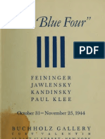 Buchholz Gallery NYC - The Blue Four - Feininger, Jawlensky, Kandinsky, Paul Klee