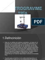 Electrogravimetría