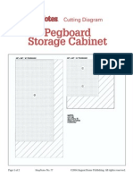 77 - Cutting Diagram - Pegboard Storage Cabinet