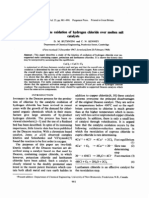 The Kinetics of The Oxidation of Hydrogen Chloride Over Molten Salt Catalysts