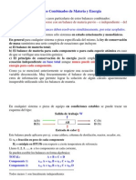 Balances Combinados de Materia y Energia