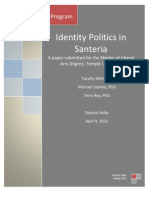 Identity Politics in Santeria: Examining Gender and Sexual Identity 