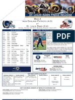 Week 8 - Rams vs. Patriots