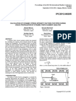 Calculation of Dynamic Stress Intensity Factors For Pipes During Crack Propagation by Dynamic Finite Element Analysis