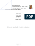 Métodos de Esterilização e Controle de Qualidade