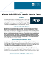 What The Medicaid Eligibility Expansion Means For Women 10-23-12