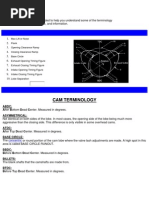 Camshaft - Terminology