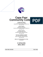 Cape Fear Community College: Catalog 2012-2013