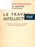 Le Travail Intellectuel - Jean Guitton PDF