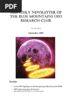 The Blue Mountains UFO Research Club Newsletter - September 2010