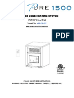 Heat Pure 1500 Infrared Heater Owners Manual