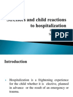 Stressors and Child Reactions To Hospitalization