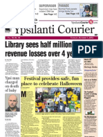 Ypsilanti Courier Front Page Nov. 1, 2012