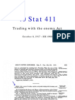 1917 Trading With The Enemy Act