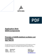 434MHz SAW-Based Oscillators and Transmitters