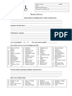 Excel Medical History