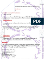 Specification of CTS:: Saturated Values of Rated Burden Are