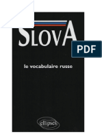 Langue Russe Vocabulaire 25 000 Mots Par Thèmes Slova Ellipses