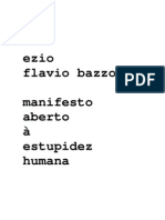 Ézio Flavio Bazzo - Manifesto Aberto À Estupidez Humana