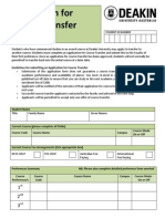 Application Course Transfer