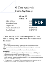 ISM Case Analysis (Cisco Systems) : Group 13 Section - A