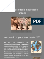 A Sociedade Industrial e Urbana