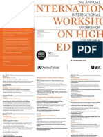 International: Workshops On Higher Education