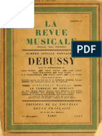 DEBUSSY, Claude - La Revue Musicale. 1ère Année, Numéro 2. Numéro Spécial Consacré À Debussy (Éditions de La Nouvelle Revue Française, Paris, 1er Décembre 1920) (Facsimile Music Source)