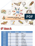 Calendario de Provas 4° Bimestre f2