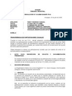 RESOLUCION #214-2008-SUNARP-TR-A - Transferencia de Participaciones Sociales