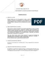 Servicio de Aseo Y Mantenimiento de Instalaciones No Industriales