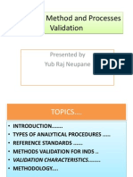 Analytical Method and Processes Validation